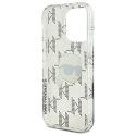 Oryginalne Etui IPHONE 16 PRO Karl Lagerfeld Hardcase IML Karl Head Electroplated (KLHCP16LHKLPKHT) transparentne