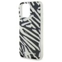 Oryginalne Etui IPHONE 16 PRO Karl Lagerfeld Hardcase IML Zebra Pattern & Cord (KLHCP16LHZBPKCCK) czarne