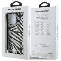 Oryginalne Etui IPHONE 16 PRO Karl Lagerfeld Hardcase IML Zebra Pattern & Cord (KLHCP16LHZBPKCCK) czarne