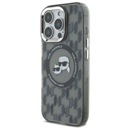 Oryginalne Etui IPHONE 16 PRO Karl Lagerfeld IML Monogram Karl&Choupette Head MagSafe (KLHMP16LHMCKMHK) czarne