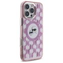 Oryginalne Etui IPHONE 16 PRO Karl Lagerfeld IML Monogram Karl&Choupette Head MagSafe (KLHMP16LHMCKMHP) różowe