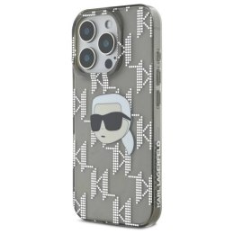 Oryginalne Etui IPHONE 16 PRO MAX Karl Lagerfeld Hardcase IML Karl Head Electroplated (KLHCP16XHKLPKHK) czarne