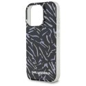 Oryginalne Etui IPHONE 16 PRO MAX Karl Lagerfeld Zebra With Cord (KLHCP16XHZBPKCCU) fioletowe