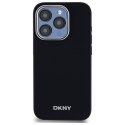 Oryginalne Etui IPHONE 15 PRO DKNY Hardcase Plain Logo MagSafe (DKHMP15LPSCMCLK) czarne