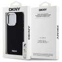 Oryginalne Etui IPHONE 15 PRO DKNY Hardcase Plain Logo MagSafe (DKHMP15LPSCMCLK) czarne