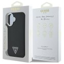 Oryginalne Etui IPHONE 16 Guess Hardcase Grained Triangle MagSafe (GUHMP16SPGTSPSK) czarne