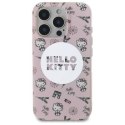 Oryginalne Etui IPHONE 16 PRO Hello Kitty Hardcase IML All Over Paris MagSafe (HKHMP16LHAOPP) różowe