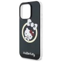 Oryginalne Etui IPHONE 16 PRO Hello Kitty Hardcase IML Fun Bow MagSafe (HKHMP16LHFLBK) czarne