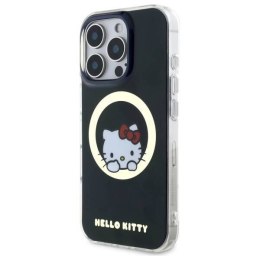 Oryginalne Etui IPHONE 16 PRO Hello Kitty Hardcase IML Sweet Kitty MagSafe (HKHMP16LHSWKK) czarne