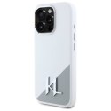 Oryginalne Etui IPHONE 16 PRO MAX Karl Lagerfeld Silicone Initial Logo (KLHMP16XSCMKMPCH) białe