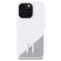 Oryginalne Etui IPHONE 16 PRO MAX Karl Lagerfeld Silicone Initial Logo (KLHMP16XSCMKMPCH) białe