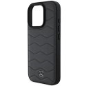 Oryginalne Etui IPHONE 16 PRO MAX Mercedes Hardcase MB Waves Leather (MEHCP16X23RWRSA) antracyt