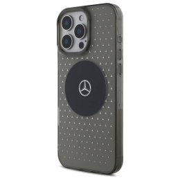 Oryginalne Etui IPHONE 16 PRO Mercedes Hardcase MB Case Star Pattern (MEHMP16L23HCPK) czarne