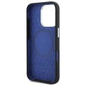 Oryginalne Etui IPHONE 16 PRO Mercedes Hardcase Silicone Blue Stripe MagSafe (MEHMP16L23SUMBK)