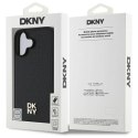 Oryginalne Etui IPHONE 16 DKNY Hardcase Repeat Pattern Stack Logo MagSafe (DKHMP16SPSHRPSK) czarne