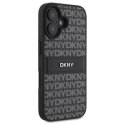 Oryginalne Etui IPHONE 16 DKNY Hardcase Texture Pattern Tonal Stripe (DKHCP16SPRTHSLK) czarne