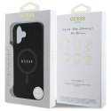 Oryginalne Etui IPHONE 16 Guess Hardcase Saffiano Classic Logo MagSafe (GUHMP16SPSAHMCK) czarne