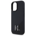 Oryginalne Etui IPHONE 16 Karl Lagerfeld Hardcase Silicone Shadow Metal Initial MagSafe (KLHMP16SSCMKMPCK) czarne