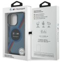 Oryginalne Etui IPHONE 16 PRO BMW Hardcase Motosport IML Circle MagSafe (BMHMP16L23HTPUV) granatowe