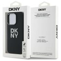 Oryginalne Etui IPHONE 16 PRO DKNY Hardcase Liquid Silicone Metal Logo (DKHCP16LSMCBSK) czarne