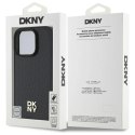 Oryginalne Etui IPHONE 16 PRO DKNY Hardcase Repeat Pattern Stack Logo MagSafe (DKHMP16LPSHRPSK) czarne