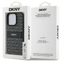 Oryginalne Etui IPHONE 16 PRO DKNY Hardcase Texture Pattern Tonal Stripe (DKHCP16LPRTHSLK) czarne