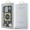 Oryginalne Etui IPHONE 16 PRO Guess Hardcase IML Peony On 4G Background MagSafe (GUHMP16LH4PYEEK) czarne