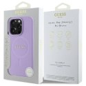 Oryginalne Etui IPHONE 16 PRO Guess Hardcase Saffiano MagSafe (GUHMP16LPSAHMCU) fioletowe