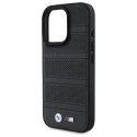 Oryginalne Etui IPHONE 16 PRO MAX BMW Hardcase M Perforated & Stitched Line MagSafe (BMHMP16X23PUSPK) czarne