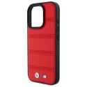 Oryginalne Etui IPHONE 16 PRO MAX BMW Hardcase M Perforated & Stitched Line MagSafe (BMHMP16X23PUSPR) czerwone