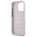 Oryginalne Etui IPHONE 16 PRO MAX Guess Hardcase Silicone Logo Strass 4G (GUHCP16XM4DGPP) jasnoróżowe