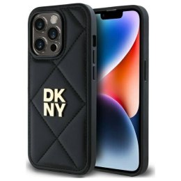 Oryginalne Etui IPHONE 14 PRO DKNY Quilted Stack Logo (DKHCP14LPQDSLK) czarne