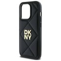 Oryginalne Etui IPHONE 14 PRO DKNY Quilted Stack Logo (DKHCP14LPQDSLK) czarne