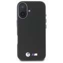 Oryginalne Etui IPHONE 16 BMW Hardcase Carbon Wrapped Metal (BMHCP16S23PUFWC) czarne