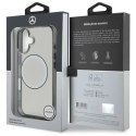 Oryginalne Etui IPHONE 16 Mercedes Hardcase Printed Logo MagSafe (MEHMP16S23HUOKC) transparentne