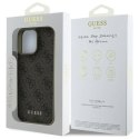 Oryginalne Etui IPHONE 16 PRO Guess Hardcase 4G Charms Collection (GUHCP16LGF4GBR) brązowe