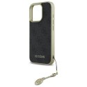 Oryginalne Etui IPHONE 16 PRO Guess Hardcase 4G Charms Collection (GUHCP16LGF4GGR) czarne