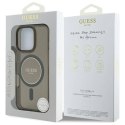 Oryginalne Etui IPHONE 16 PRO Guess Hardcase IML Glitter Circle MagSafe (GUHMP16LHFGEREK) czarne