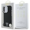 Oryginalne Etui IPHONE 16 PRO MAX Guess Hardcase Grained Triangle MagSafe (GUHMP16XPGTSPSK) czarne