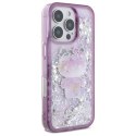 Oryginalne Etui IPHONE 16 PRO MAX Hello Kitty Hardcase Liquid Glitter 50TH Anniversary Party (HKHCP16XL50PPU) fioletowe