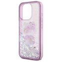 Oryginalne Etui IPHONE 16 PRO MAX Hello Kitty Hardcase Liquid Glitter 50TH Anniversary Party (HKHCP16XL50PPU) fioletowe