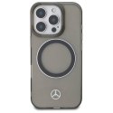 Oryginalne Etui IPHONE 16 PRO MAX Mercedes Hardcase Silver Ring MagSafe (MEHMP16X23HUOSK) czarne