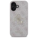 Oryginalne Etui IPHONE 16 Guess Hardcase 4G Big Logo (GUHCP16S4GMGPI) różowe