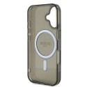 Oryginalne Etui IPHONE 16 Guess Hardcase IML Glitter Circle MagSafe (GUHMP16SHFGEREK) czarne