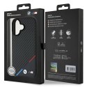 Oryginalne Etui IPHONE 16 PLUS BMW Hardcase Carbon Tricolor Line MagSafe (BMHMP16M23PUDTK) czarne