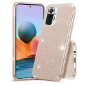 Etui XIAOMI REDMI NOTE 10 PRO Brokat Glitter złote