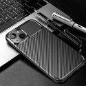 Etui IPHONE 16 PLUS Pancerne Shockproof Nexeri Carbon Fiber czarne