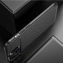 Etui IPHONE 16 PLUS Pancerne Shockproof Nexeri Carbon Fiber czarne