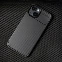 Etui IPHONE 16 PLUS Pancerne Shockproof Nexeri Carbon Fiber czarne