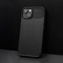 Etui IPHONE 16 PLUS Pancerne Shockproof Nexeri Carbon Fiber czarne